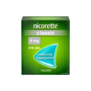 Nicorette Tyggegummi Classic 4 mg – 210 stk