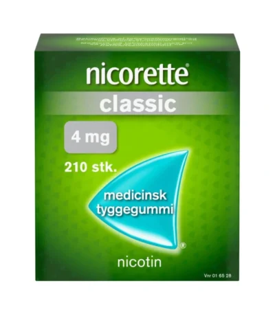 Nicorette Classic 4 mg tyggegummi - 210 stk