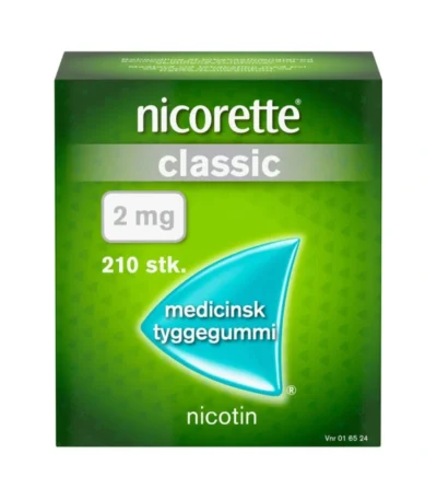 Nicorette Classic 2 mg tyggegummi - 210 stk