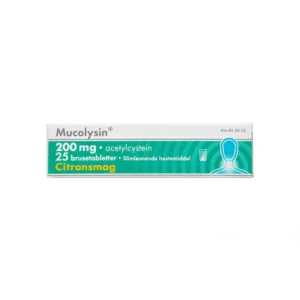 Mucolysin 200 mg – 25 stk Brusetabletter