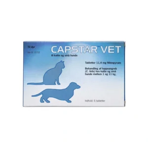 Capstar Vet til kat & hund 1-11 kg 11,4 mg - 6 tabletter