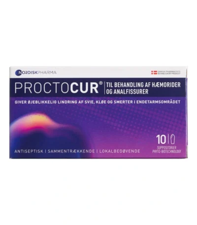 Proctocur Suppositorier – 10 stk