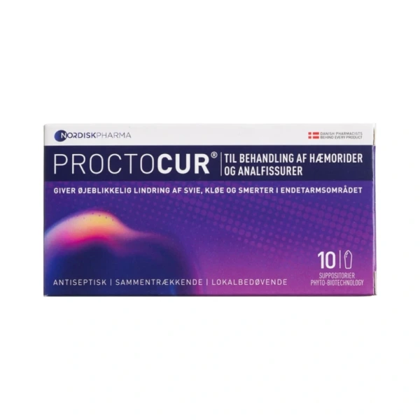Proctocur Suppositorier – 10 stk