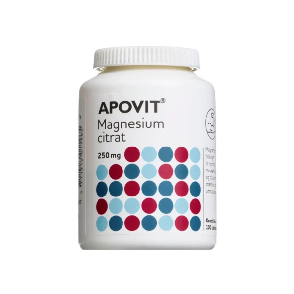 Apovit Magnesiumcitrat 250 mg – 100 stk