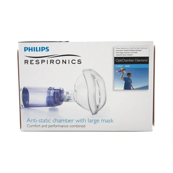 Philips Lite Touch Maske + Optichamber Diamond Spacer Large – 1 sæt