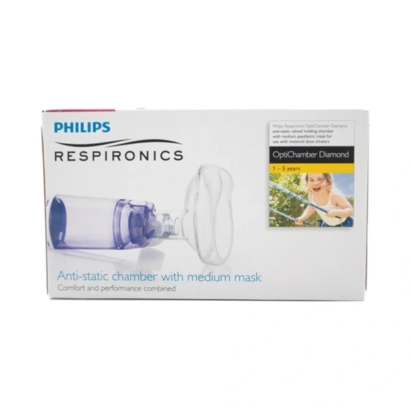Philips Lite Touch Maske + Optichamber Diamond Spacer Medium – 1 sæt