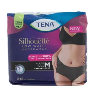 TENA Silhouette Plus sort Str. M – 12 stk