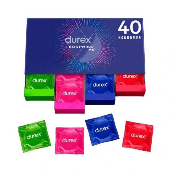 Durex Surprise Me kondomer – 40 stk