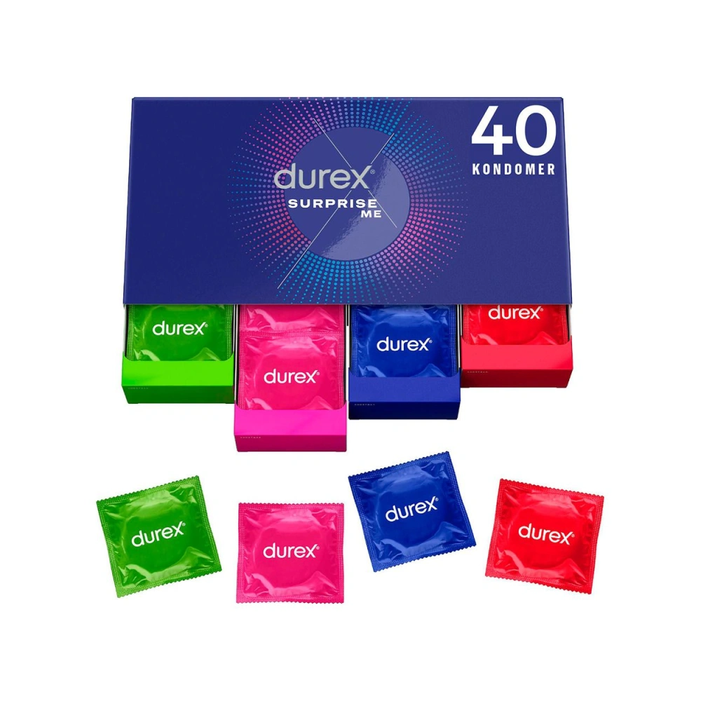 Durex Surprise Me kondomer - 40 stk