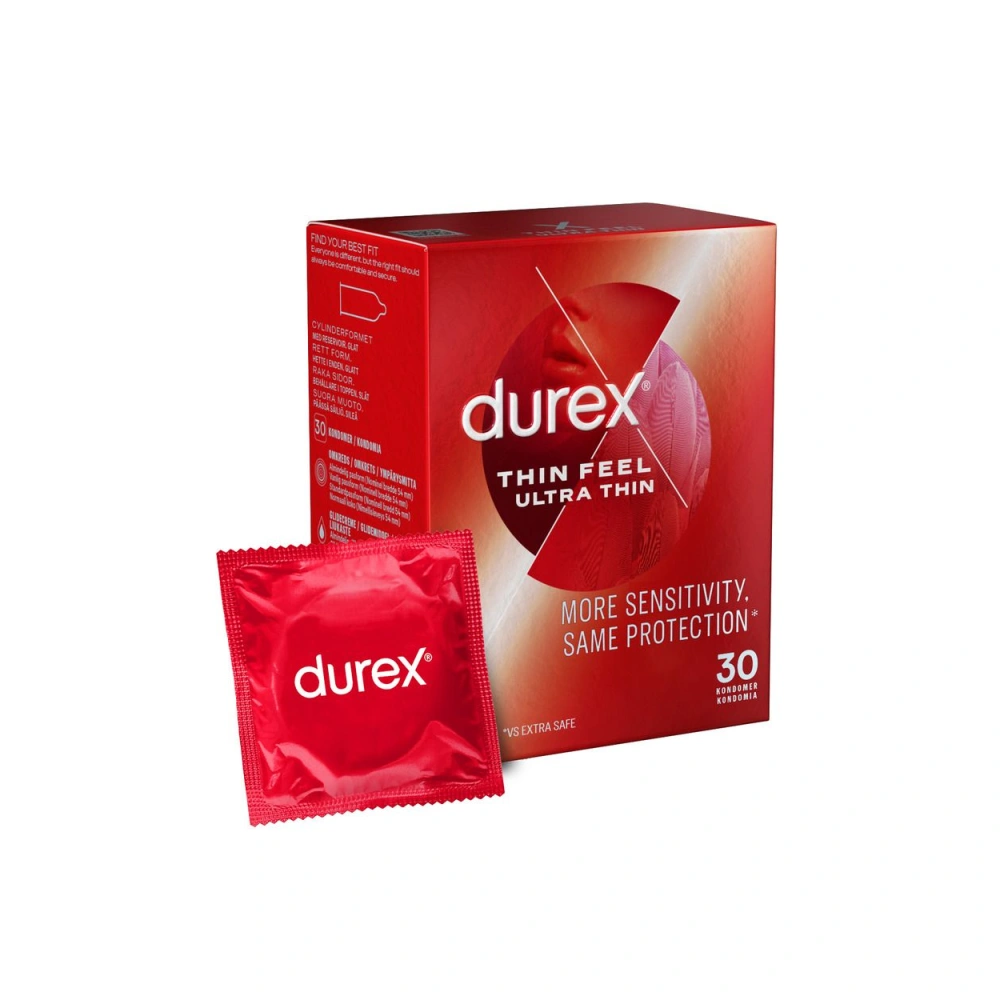 Durex Feel Ultra Thin kondomer - 30 stk