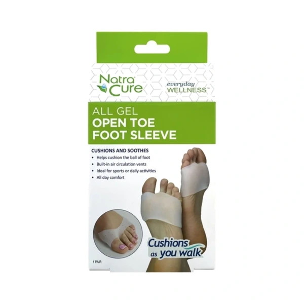 NatraCure Open Toe Foot Sleeve S – 2 stk