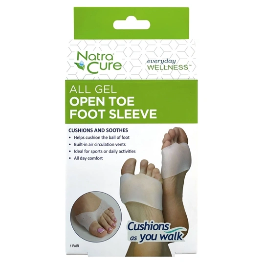 NatraCure Open Toe Foot Sleeve S - 2 stk