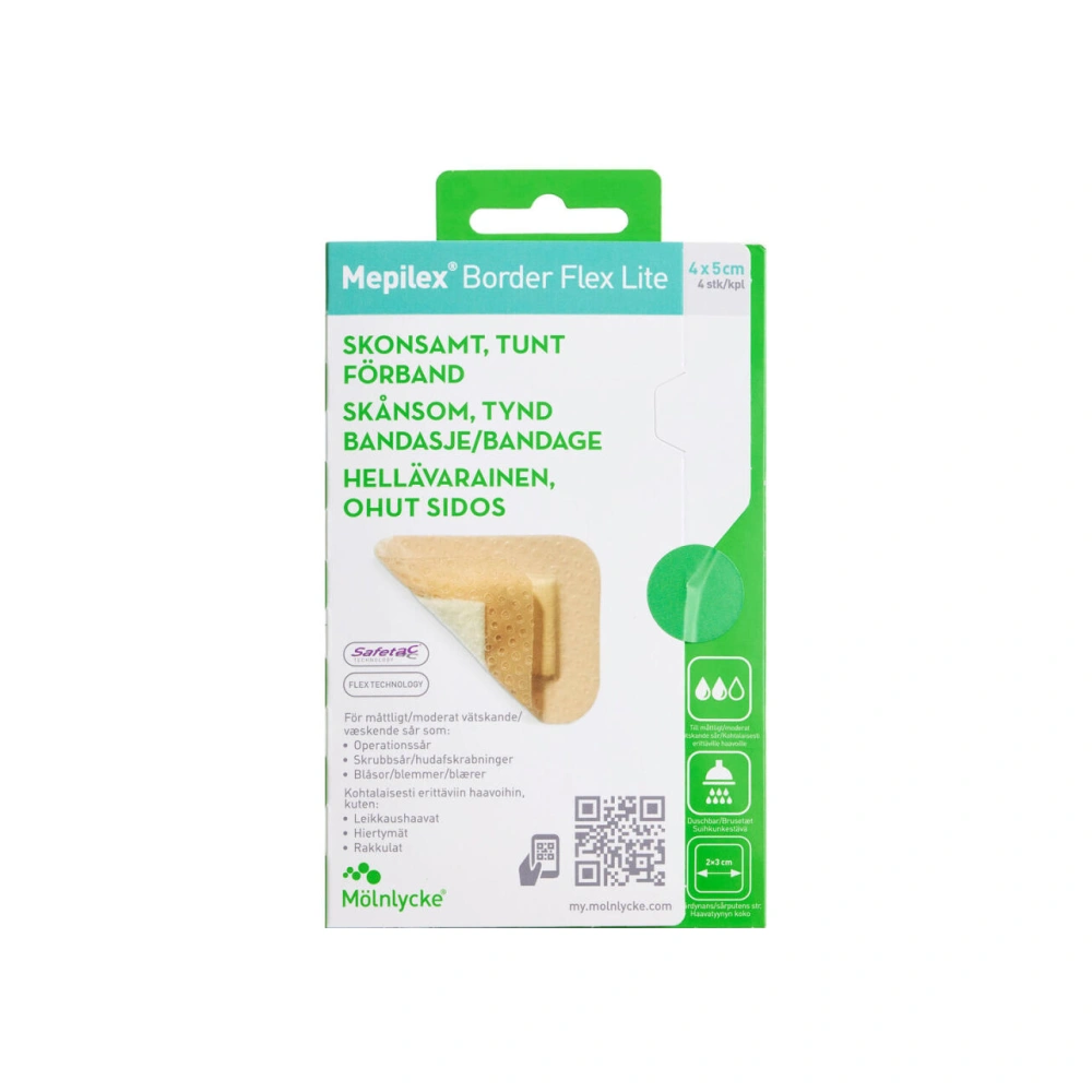 Mepilex Border Flex Lite 4 x 5 cm - 4 stk