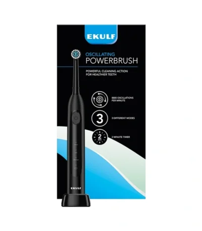 Ekulf Powerbrush Sort – 1 stk