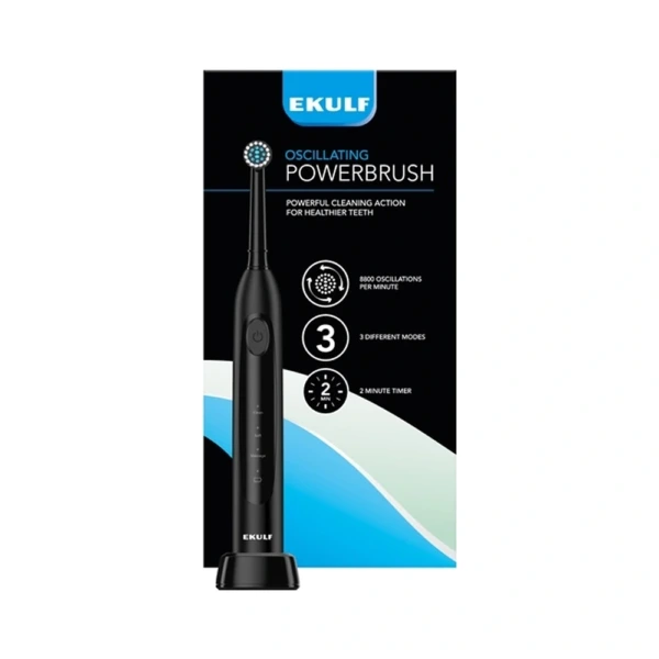 Ekulf Powerbrush Sort – 1 stk