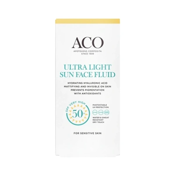 ACO SUN Ultra Light Face Fluid SPF50 – 40 ml