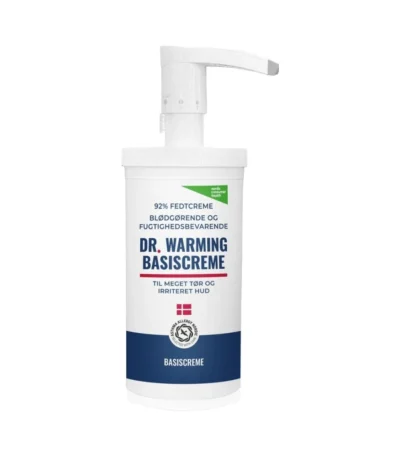 Dr. Warming Basiscreme 92% m. pumpe – 500 ml