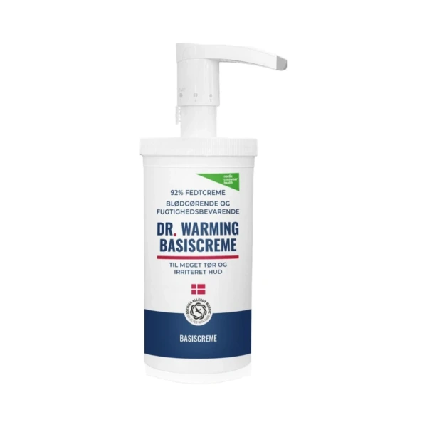 Dr. Warming Basiscreme 92% m. pumpe – 500 ml