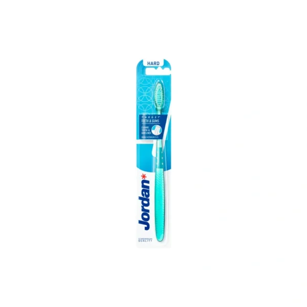 Jordan Target Teeth & Gums Tandbørste Hard – 1 stk