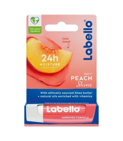 Labello peach Shine – 4,8 g