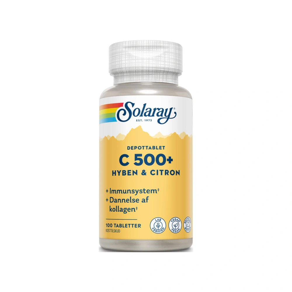 Solaray C500+ Hyben & Citron - 100 tabl