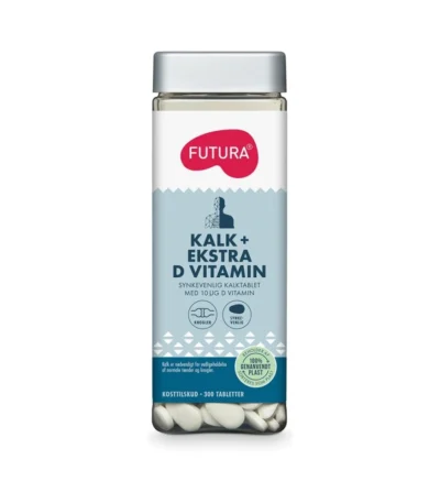FUTURA Kalk + Ekstra D Vitamin – 300 tabl