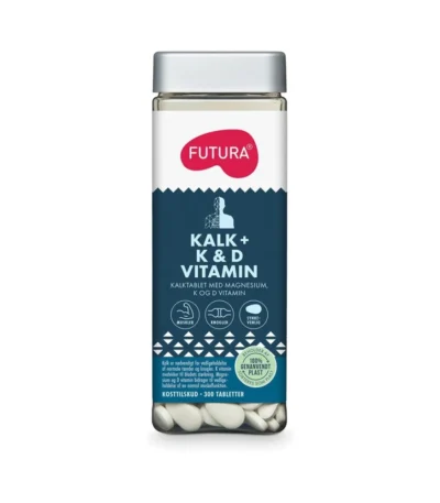 FUTURA Kalk + K & D vitamin – 300 tabl