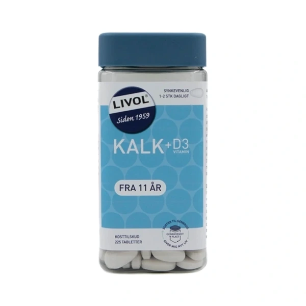 Livol Kalk + D Vitamin – 225 tabl