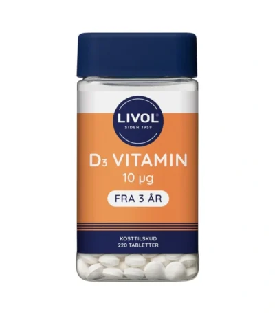 Livol D3 vitamin 10 µg – 220 tabl