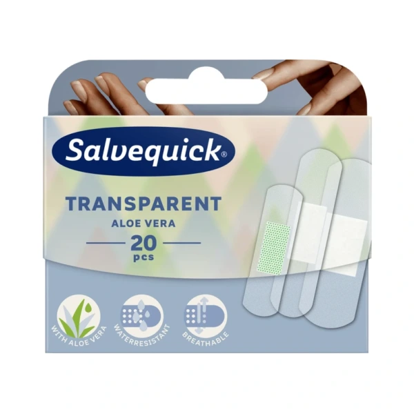 Salvequick Transparent Aloe Vera Plaster – 20 stk