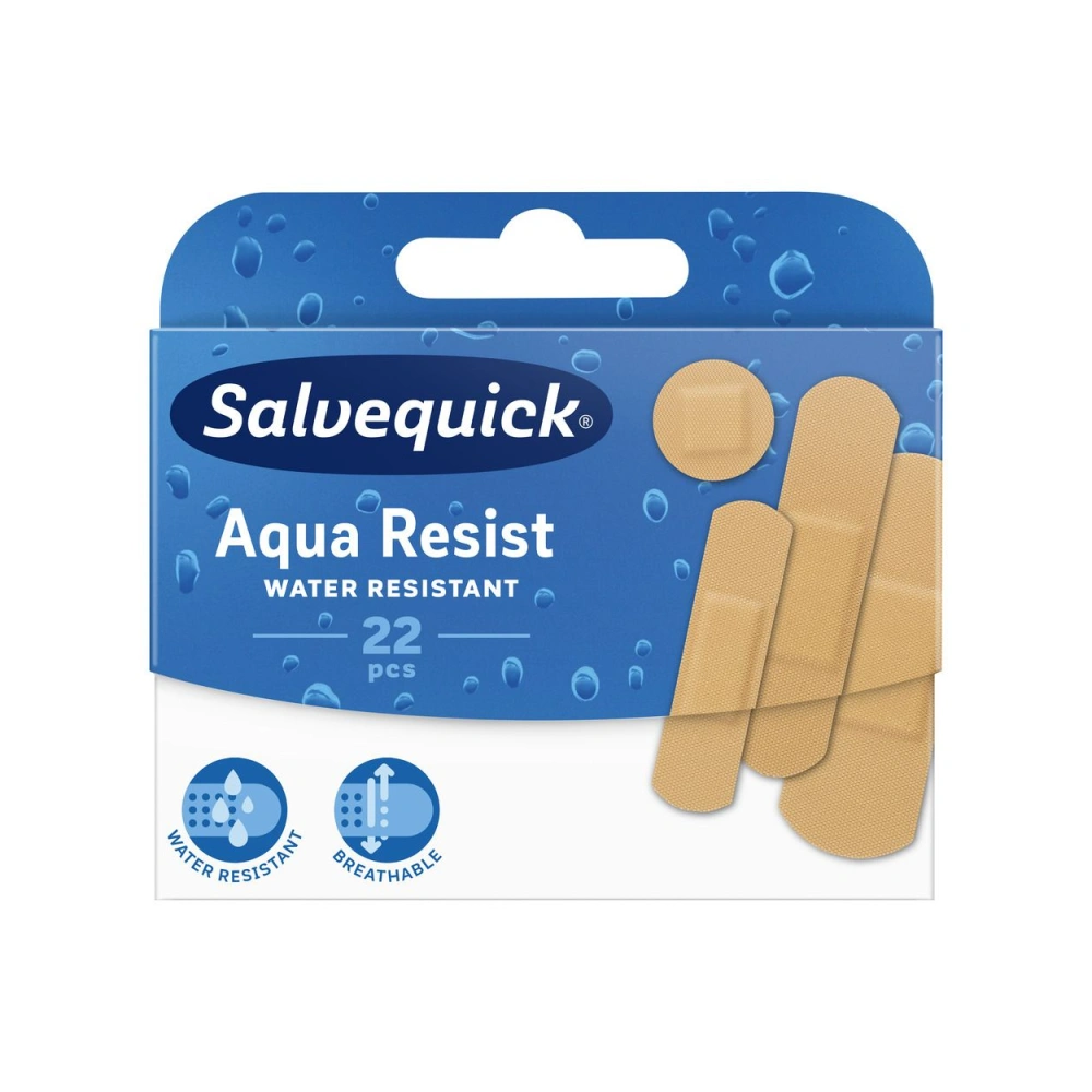 Salvequick Aqua Resist Plaster - 22 stk