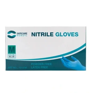 Safecare Nordic Nitril Handske Blå Str. M – 100 stk
