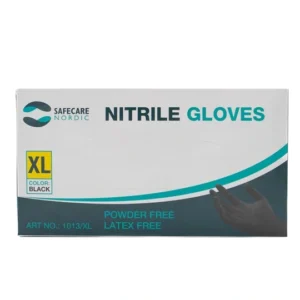 Safecare Nordic Nitril Handske Sort Str. XL – 100 stk