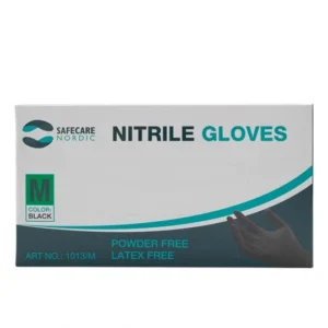 Safecare Nordic Nitril Handske Sort Str. M – 100 stk