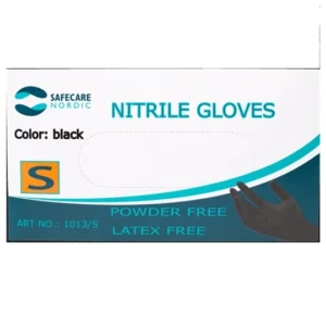 Safecare Nordic Nitril Handske Sort Str. S – 100 stk