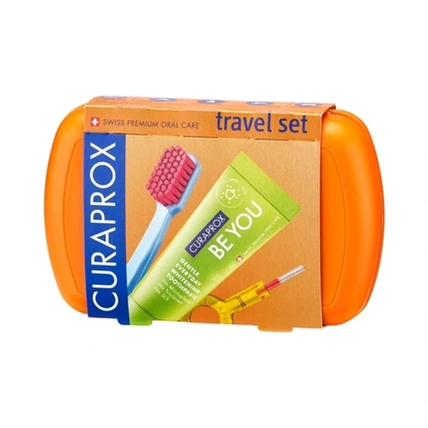 Curaprox Rejsesæt Æble Orange & Aloe – 1 sæt