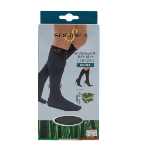 Solidea bamboo carezza sort unisex støttestrømper Str. XXL – 1 par