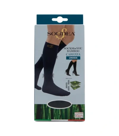 Solidea bamboo carezza sort unisex støttestrømper Str. XL – 1 par