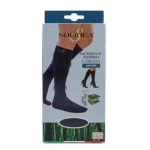 Solidea bamboo carezza sort unisex støttestrømper Str. L – 1 par