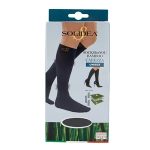Solidea bamboo carezza sort unisex støttestrømper Str. M – 1 par