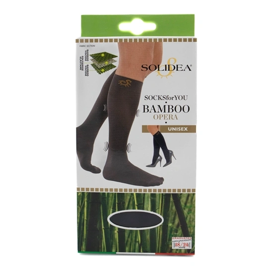 Solidea bamboo opera navy unisex støttestrømper Str. S - 1 par