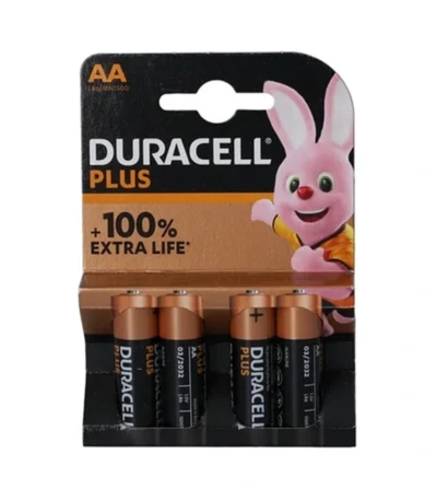 Duracell Plus AA Alkaline – 4 stk