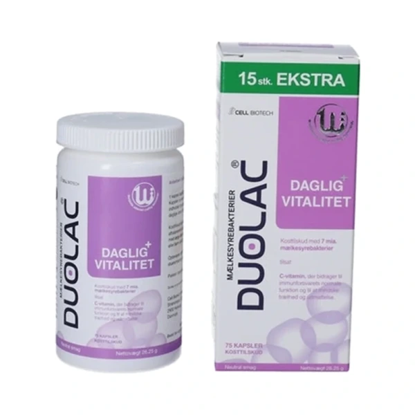 Duolac Daglig+ Vitalitet – 75 stk