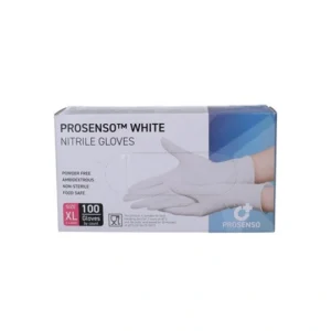 Prosenso White Nitrilhandske XL – 100 stk