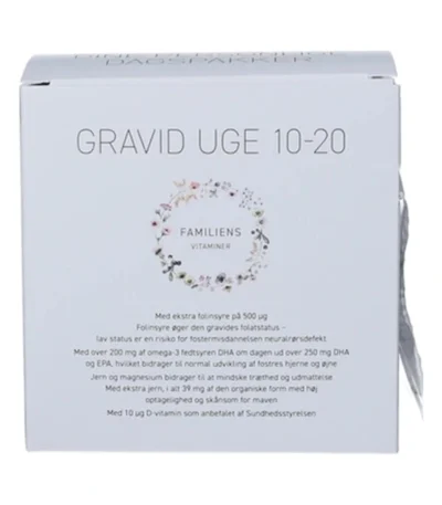 Familiens Vitaminer Gravid uge 10-20 – 30 doser