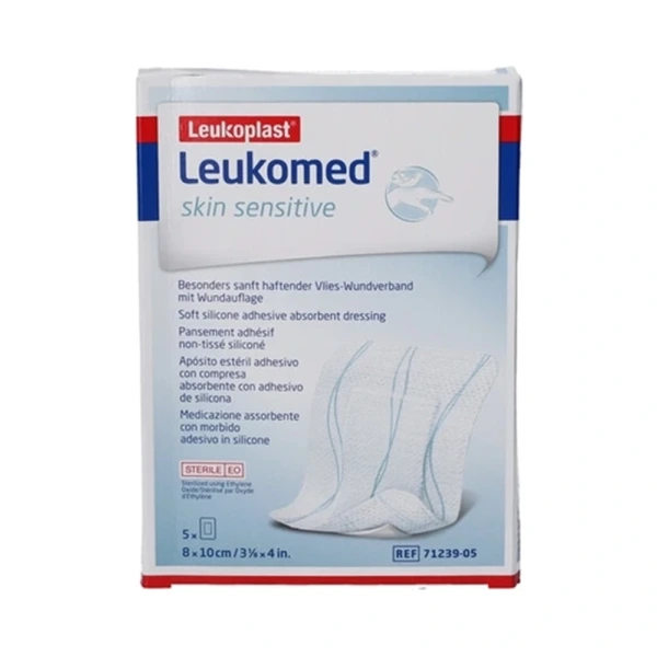 Leukoplast Leukomed Skin Sensitive 8 x 10 cm – 5 stk