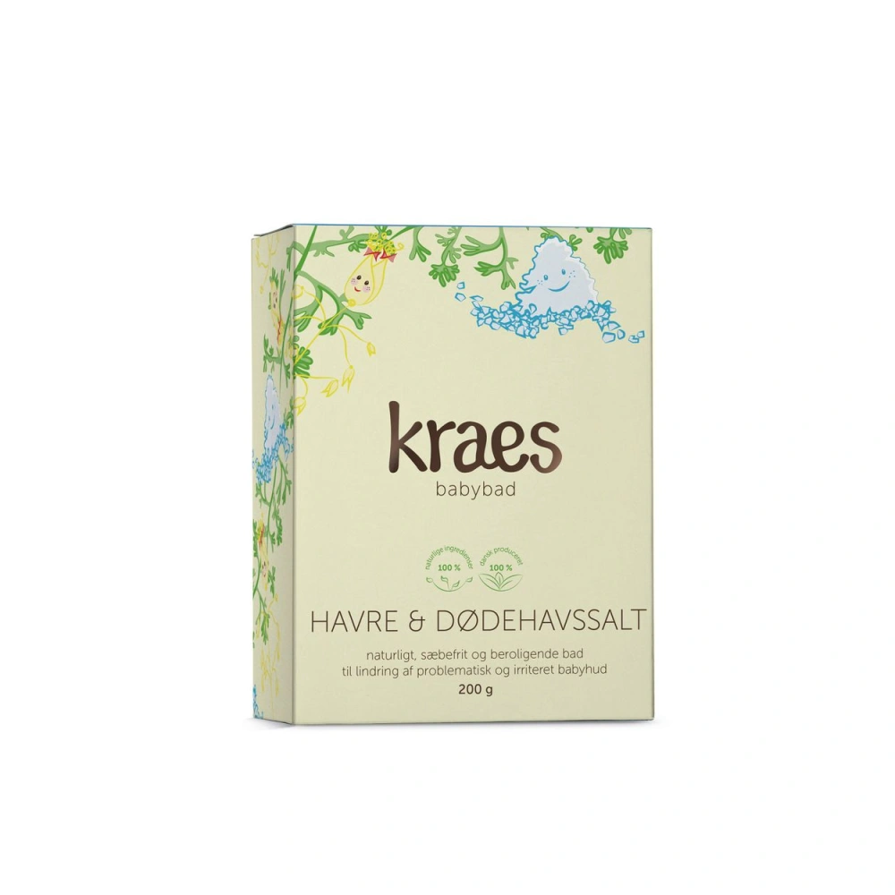 KRAES Babybad - havre & dødehavssalt - 200 g