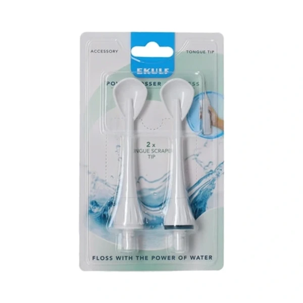Ekulf Powerflosser Tungeskraber – 2 stk