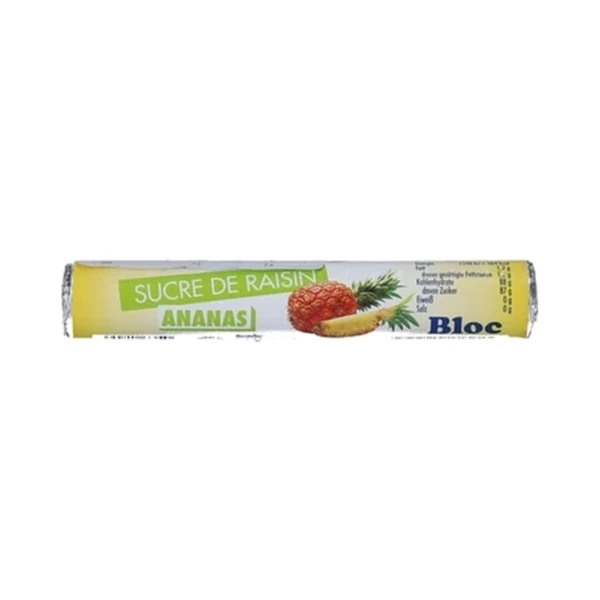 Bloc Druesukker Ananas – 18 stk