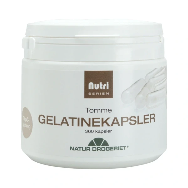 Natur Drogeriet Tomme Gelatine – 360 kaps